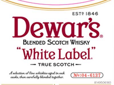 Dewar's White Label Scotch Whiskey